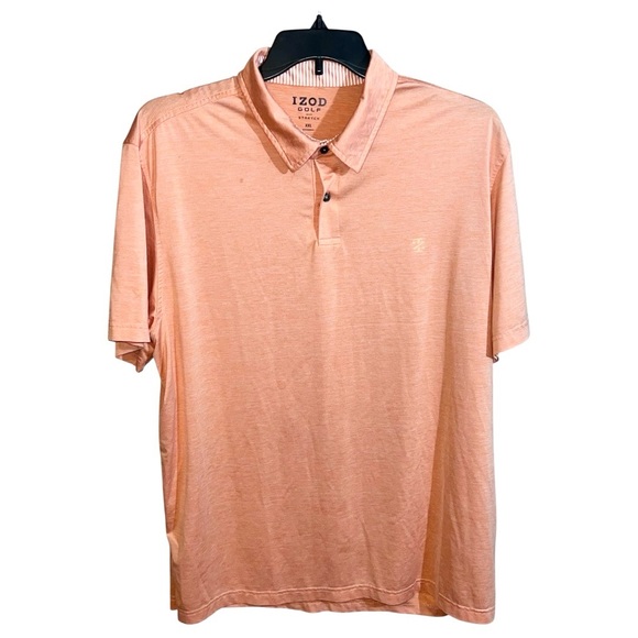 Izod Polo Shirt Men’s Size XXL Orange Stretch Golf - Picture 1 of 7
